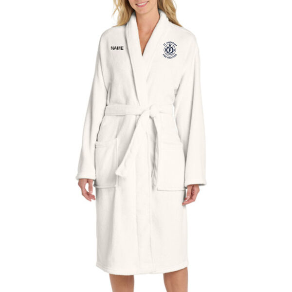 Port Authority® Plush Microfleece Shawl Collar Robe - Embroidered Logo **Add Name For $5** Thumbnail