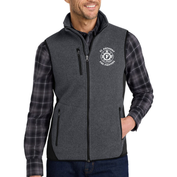 Port Authority® R-Tek® Pro Fleece Full-Zip Vest - Embroidered Logo Thumbnail