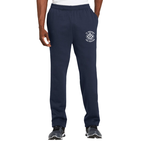 Sport-Tek® Open Bottom Sweatpant - Embroidered Logo Thumbnail