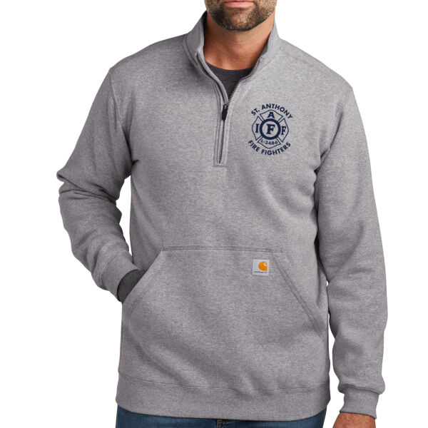 Carhartt® Midweight 1/4-Zip Mock Neck Sweatshirt - Embroidered Logo Thumbnail
