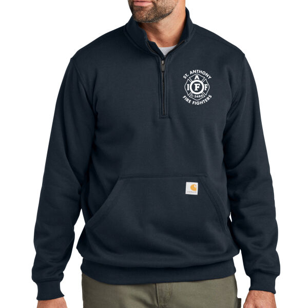 Carhartt® Midweight 1/4-Zip Mock Neck Sweatshirt - Embroidered Logo Thumbnail