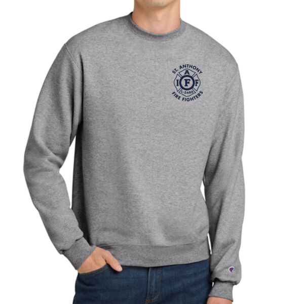 Champion® Powerblend® Crewneck Sweatshirt - Embroidered Logo Thumbnail