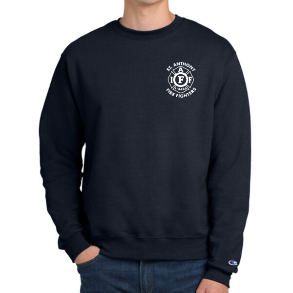 Champion® Powerblend® Crewneck Sweatshirt - Embroidered Logo Thumbnail