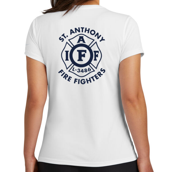 Nike Women's Swoosh Sleeve rLegend Tee - Printed Logos Thumbnail