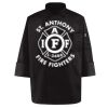 Black Knot Button Chef Coat Thumbnail